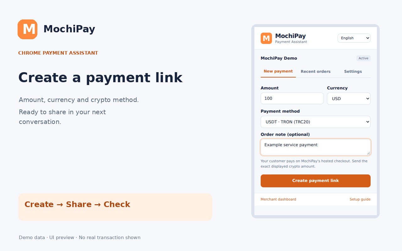 Chrome payment assistant interface